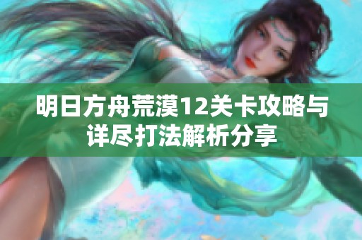 明日方舟荒漠12关卡攻略与详尽打法解析分享