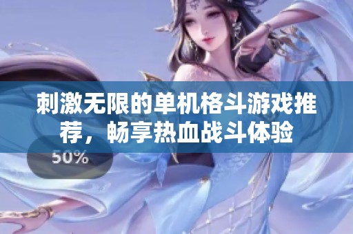 刺激无限的单机格斗游戏推荐，畅享热血战斗体验
