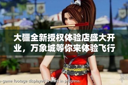 大疆全新授权体验店盛大开业，万象城等你来体验飞行乐趣