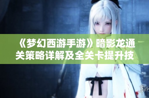 《梦幻西游手游》暗影龙通关策略详解及全关卡提升技巧分享