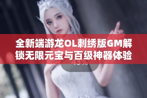 全新端游龙OL刺绣版GM解锁无限元宝与百级神器体验
