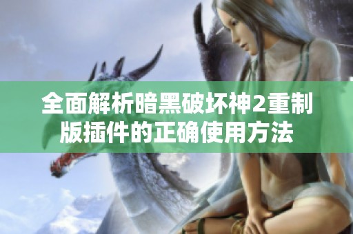 全面解析暗黑破坏神2重制版插件的正确使用方法
