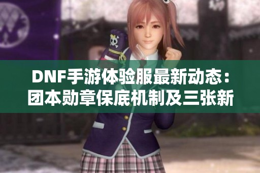 DNF手游体验服最新动态：团本勋章保底机制及三张新粉卡解析