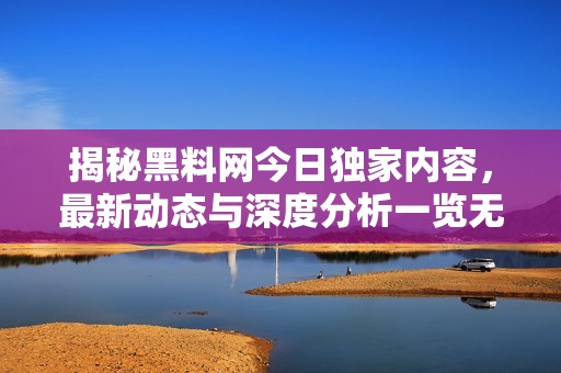 揭秘黑料网今日独家内容，最新动态与深度分析一览无遗