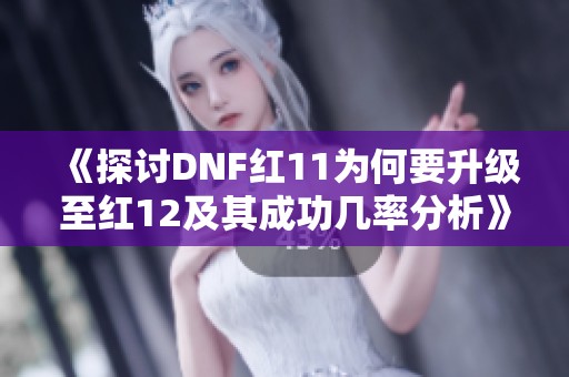 《探讨DNF红11为何要升级至红12及其成功几率分析》