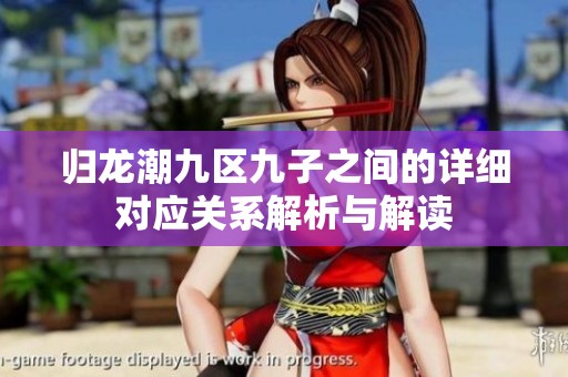 归龙潮九区九子之间的详细对应关系解析与解读