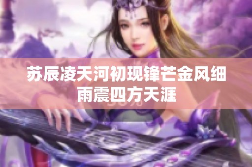 苏辰凌天河初现锋芒金风细雨震四方天涯