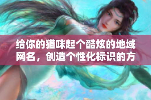 给你的猫咪起个酷炫的地域网名，创造个性化标识的方法分享