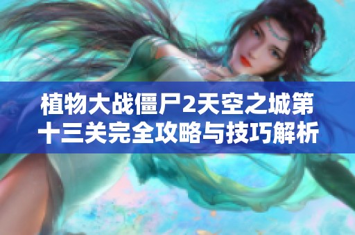 植物大战僵尸2天空之城第十三关完全攻略与技巧解析