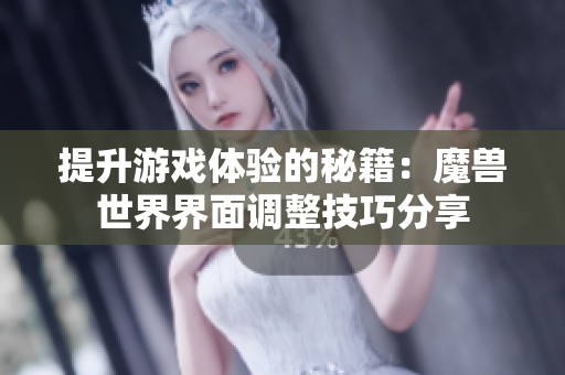 提升游戏体验的秘籍：魔兽世界界面调整技巧分享
