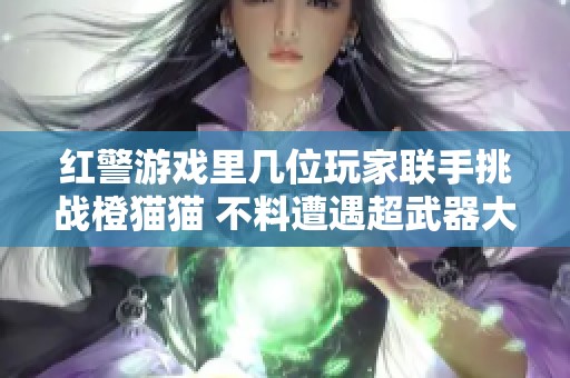 红警游戏里几位玩家联手挑战橙猫猫 不料遭遇超武器大规模围攻